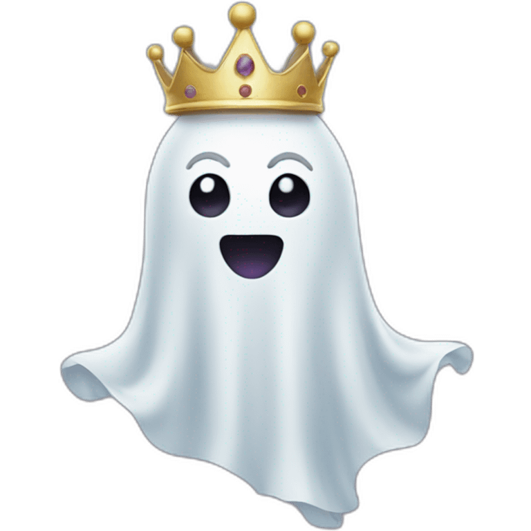 Ghost with a crown emoji