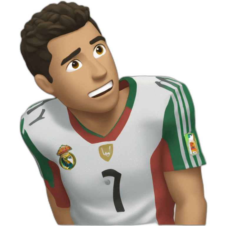 Cristiano qui pleure emoji