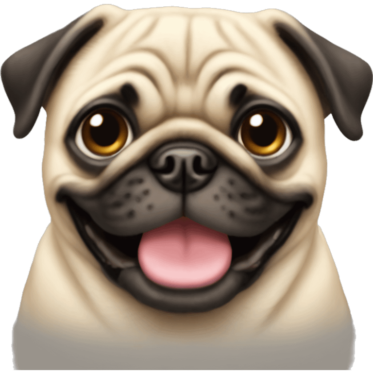 Pug happy  emoji