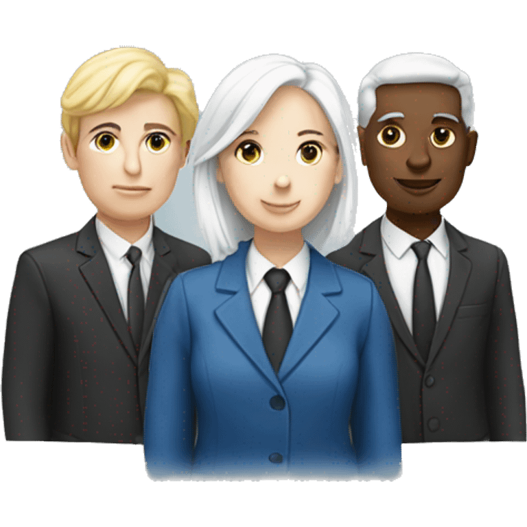 School board 3 people with white skin emoji