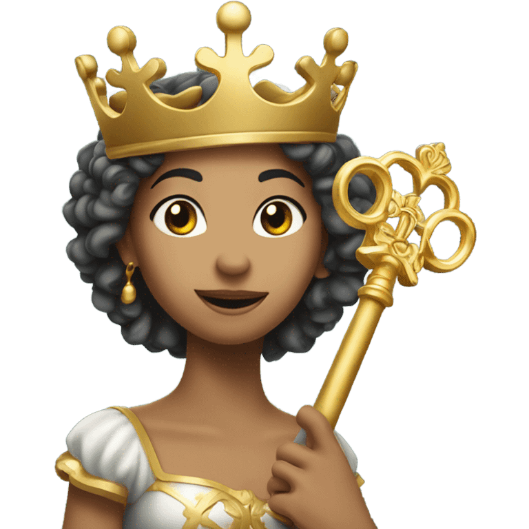 Heidi with key and crown emoji