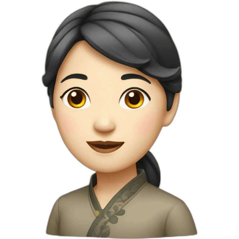 Chinese lady emoji