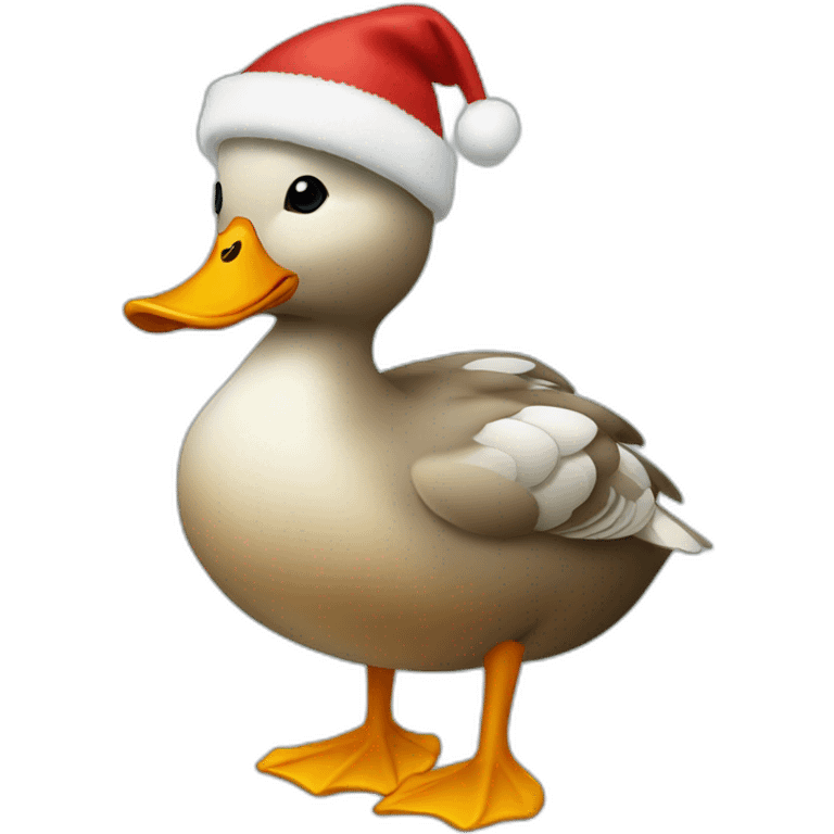 Christmas duck emoji