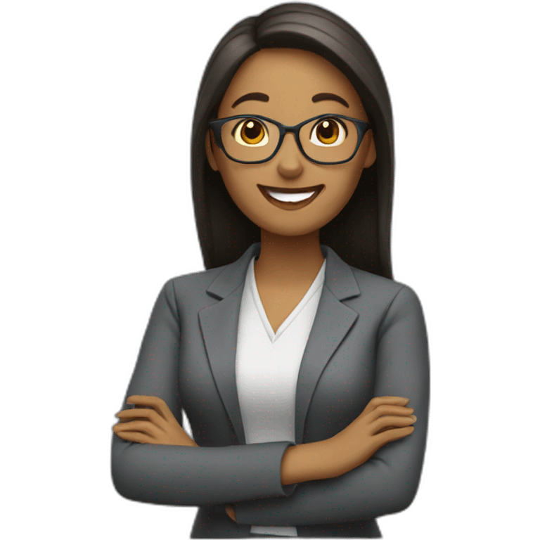 Teacher woman happy emoji