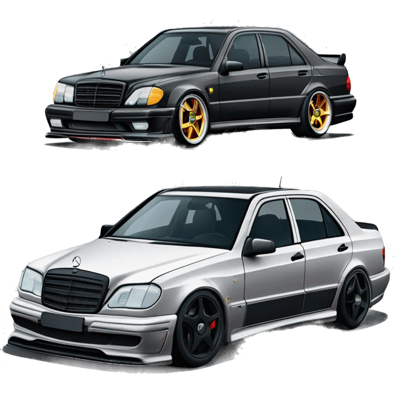 Mercedes e 190 evo 2 amg tunning black emoji