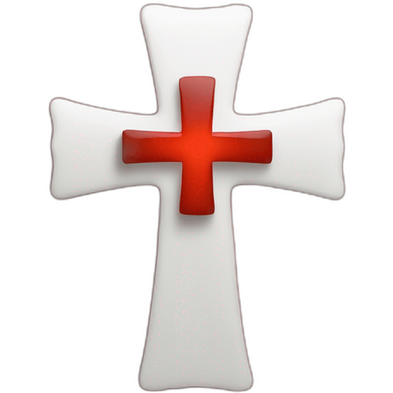 Red christian cross emoji