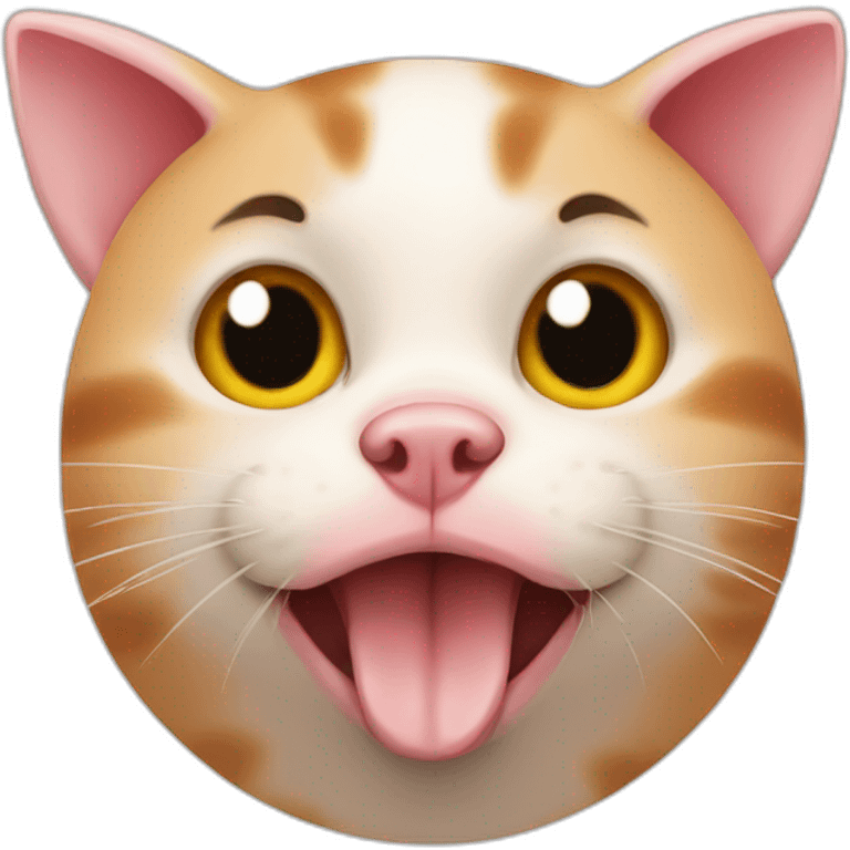 cat with pig nose emoji