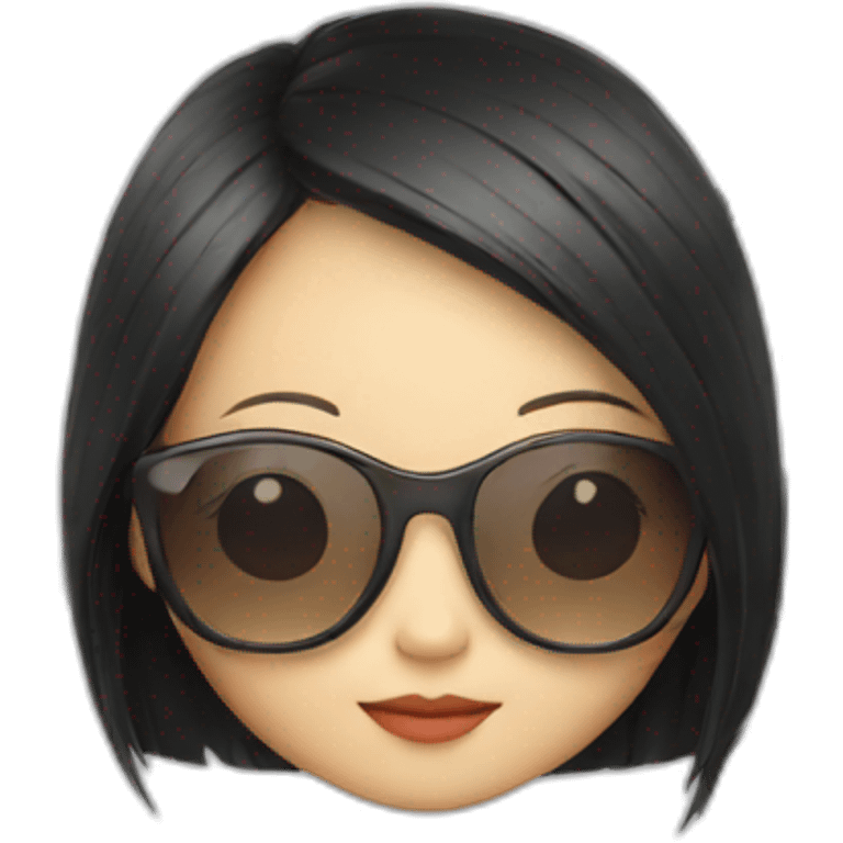 sunglass girl asian  emoji