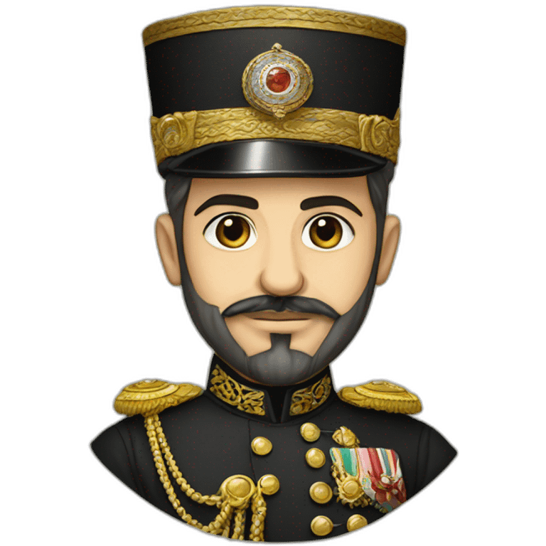 Abdulhamid II with Ottoman clothes emoji