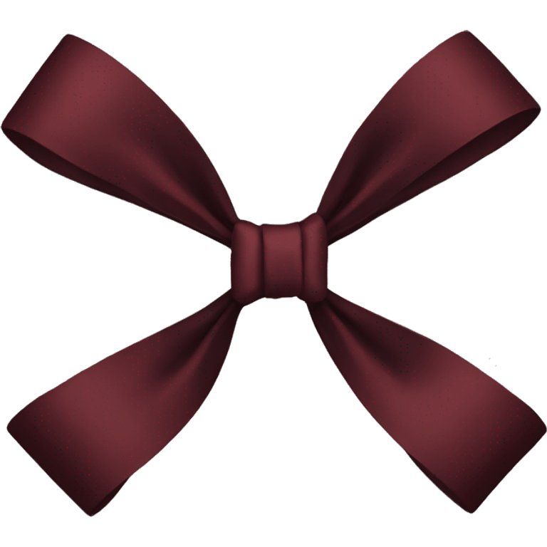 Dark red bow emoji