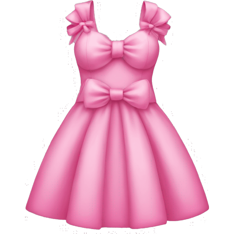 pink dress with bows  emoji