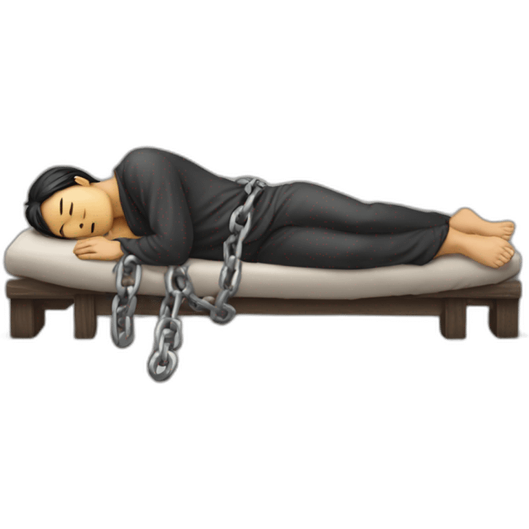 asian-torso-sleeping-chained emoji