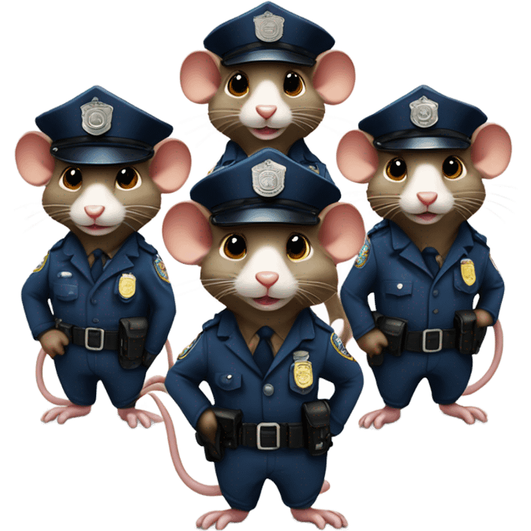 Rat cops  emoji