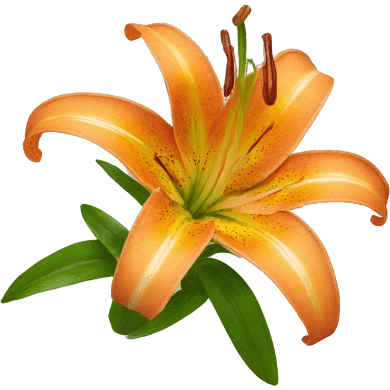 orange natal lily, twemoji emoji