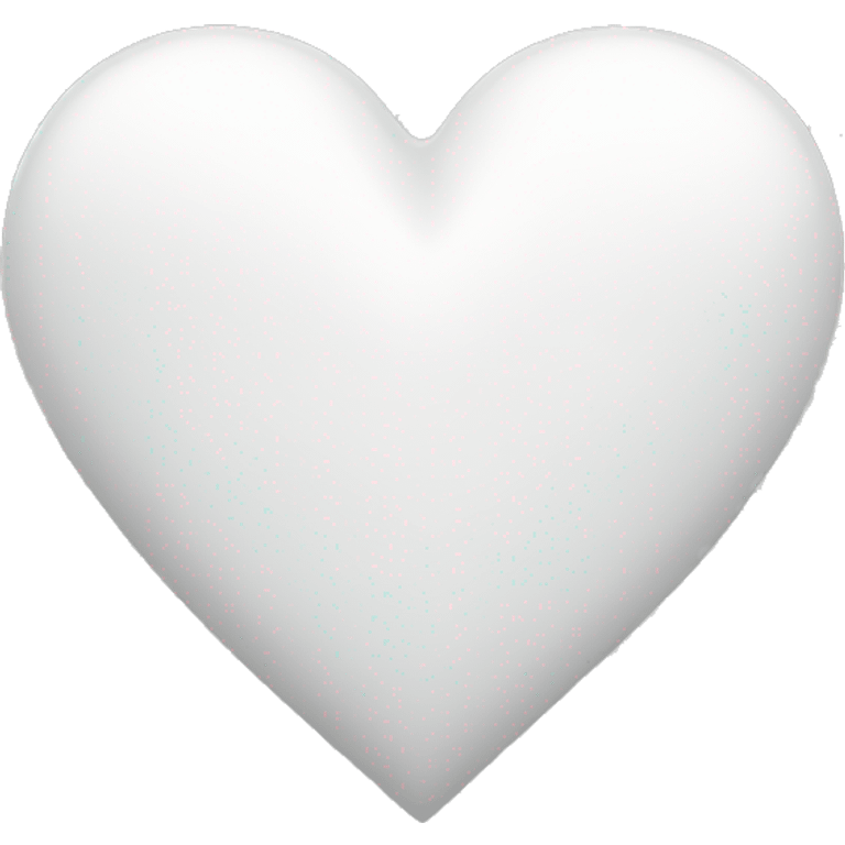 White heart emoji