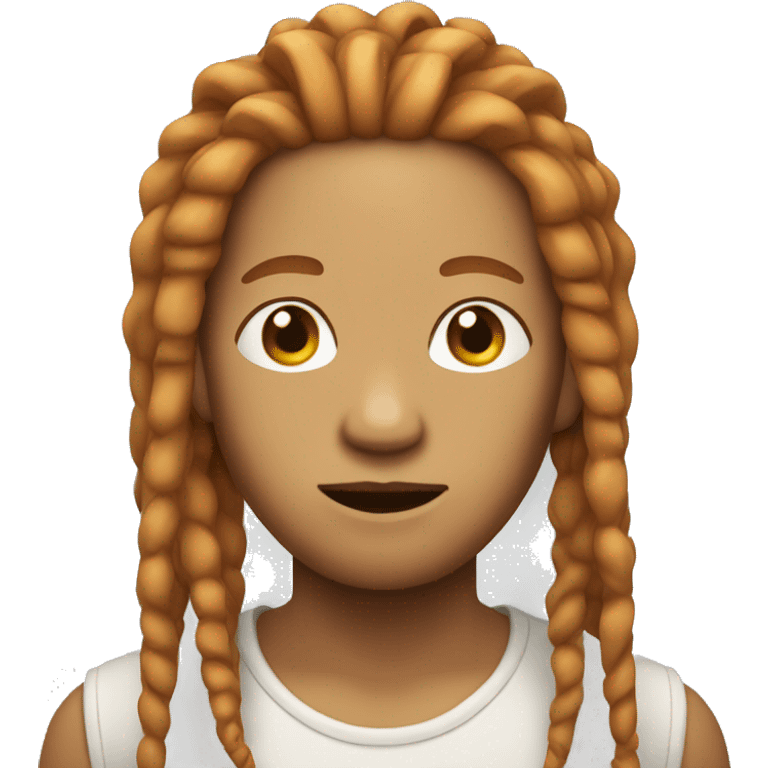 ginger asian with dreadlocks emoji