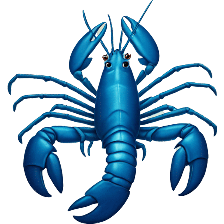 Blue lobster emoji