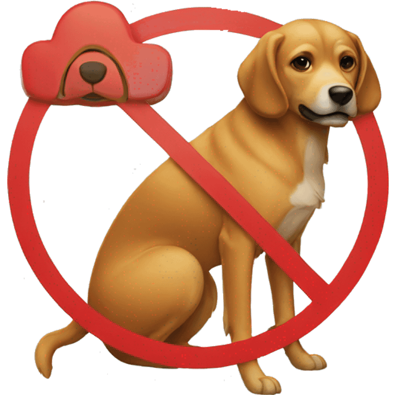 no dogs sign emoji