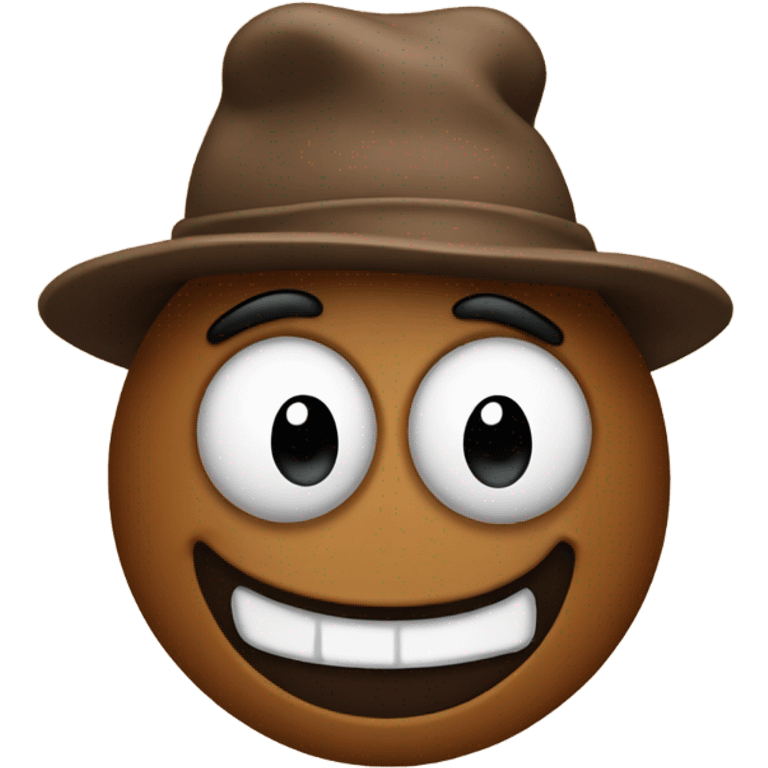 Mike with a poop hat emoji