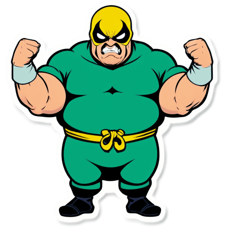 Iron fist with fat arms emoji