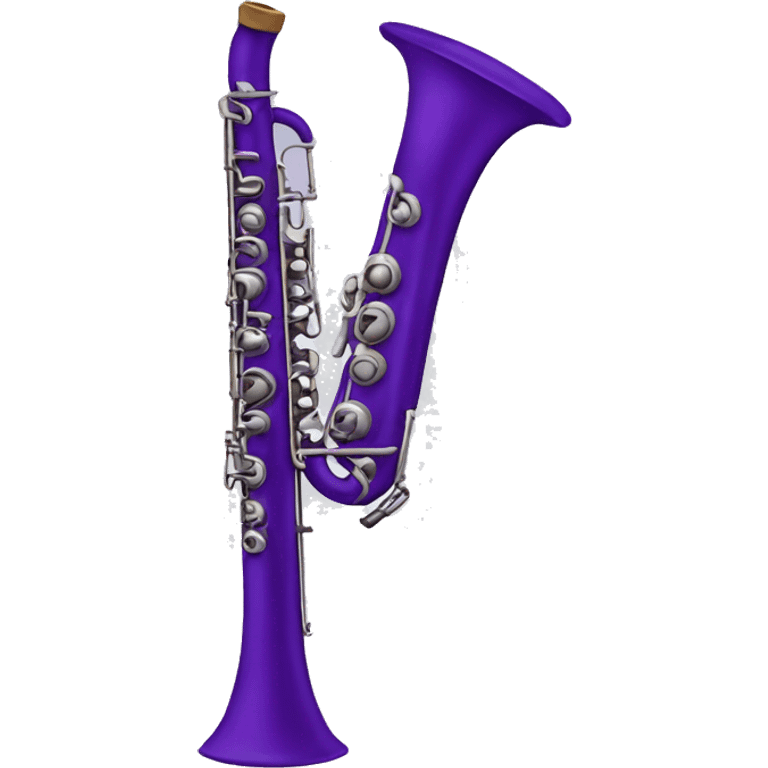 purple flöte emoji