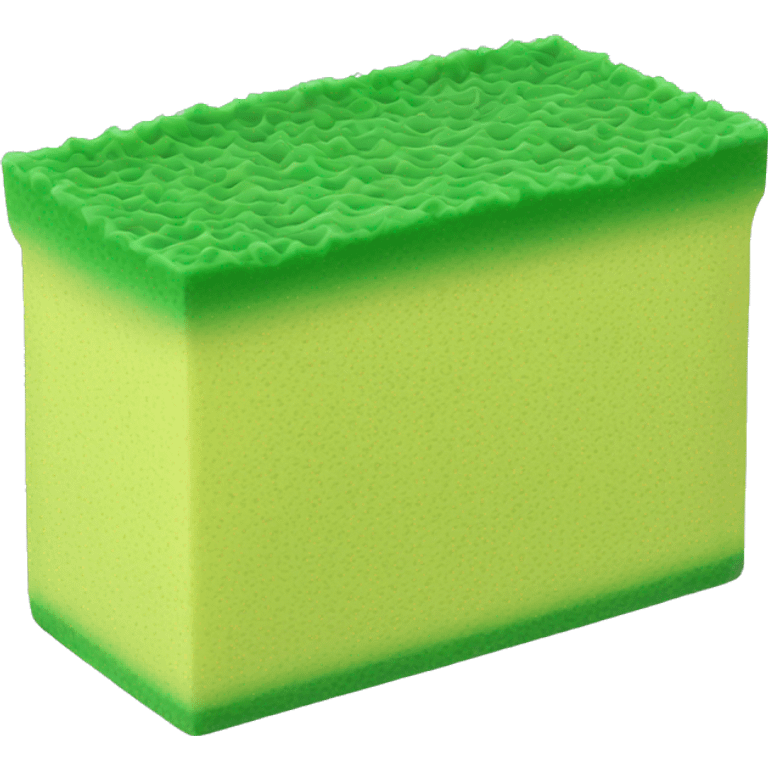 green squared thin dish sponge emoji