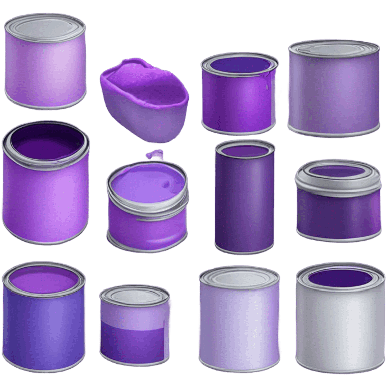 purple paint emoji