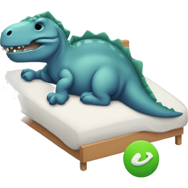 Dino sleeping emoji