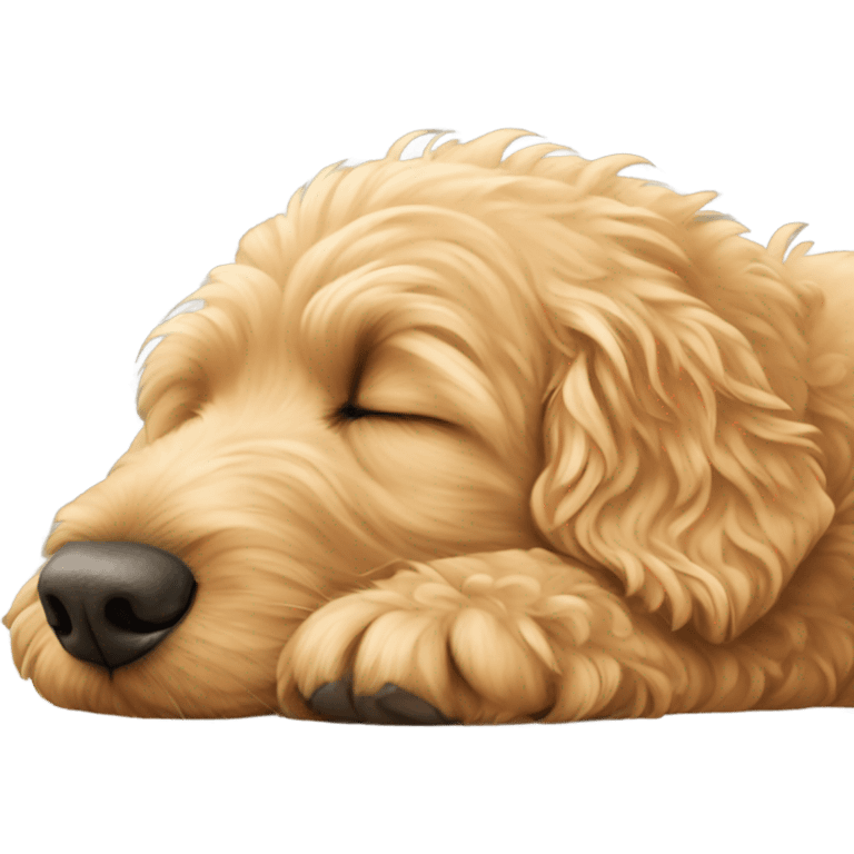 golden doodle sleeping emoji