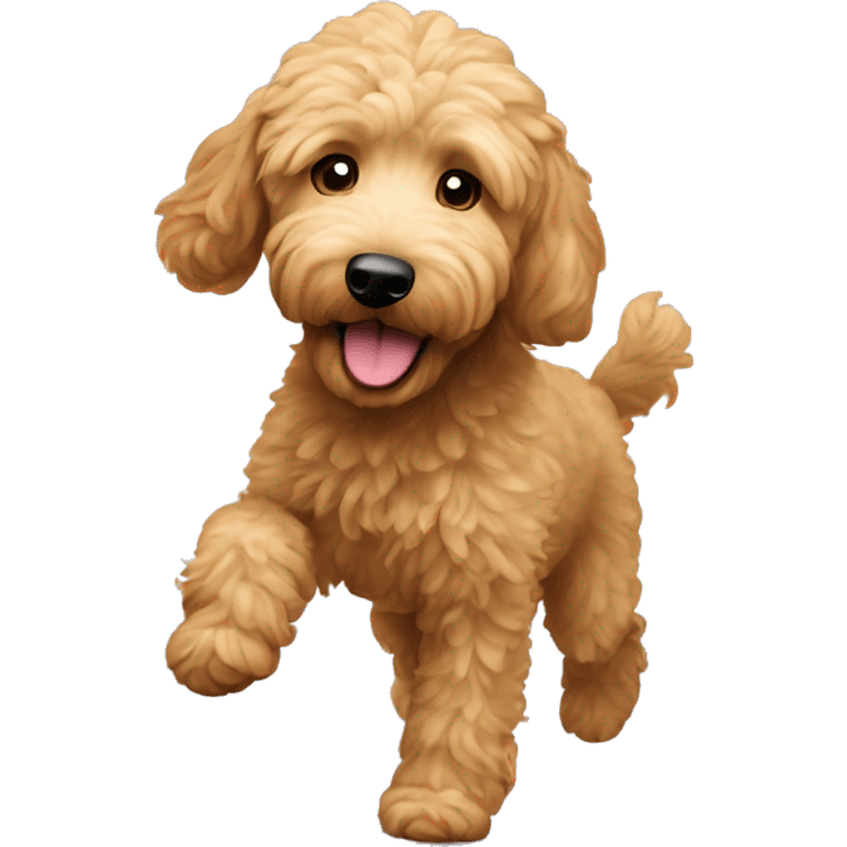 Goldendoodle qui dance emoji