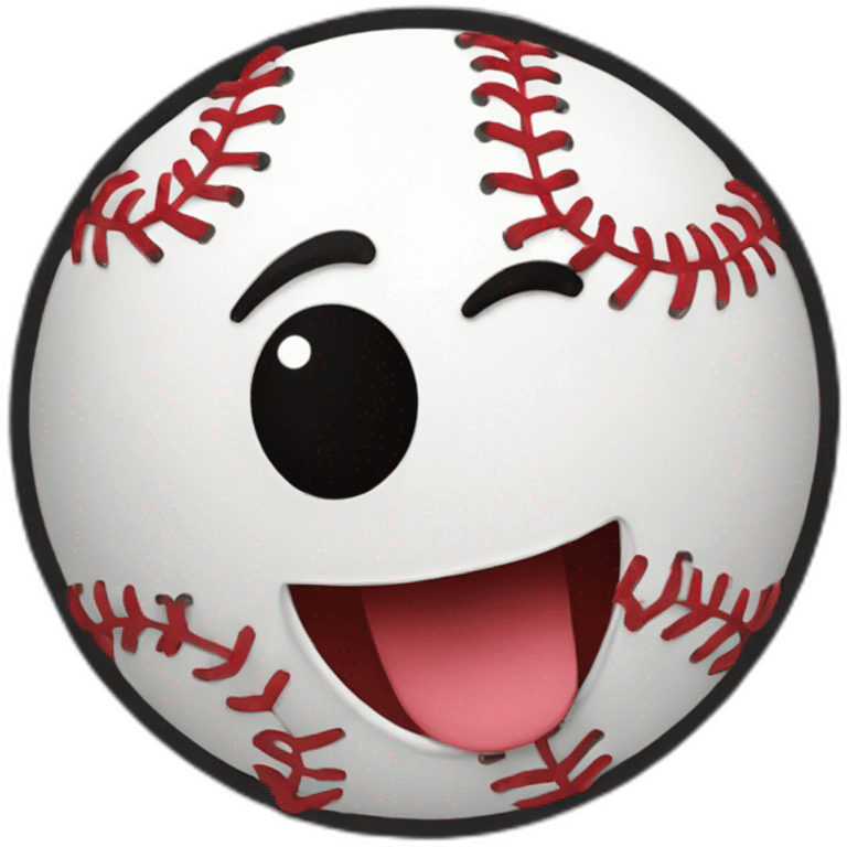 Baseball mascot costume for a concert ticket emoji