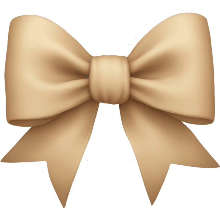 Beige bow emoji