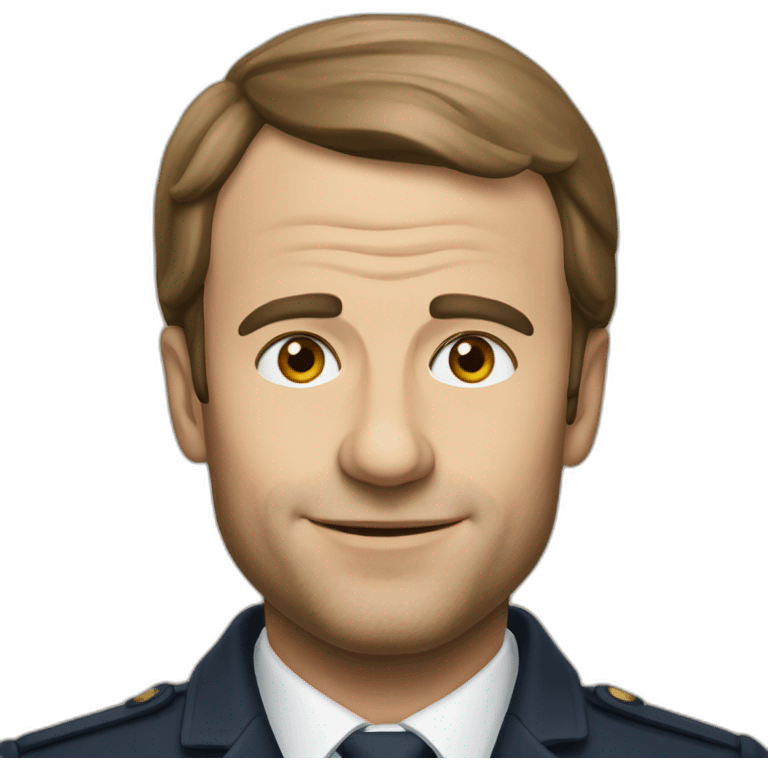 Macron calvitie emoji