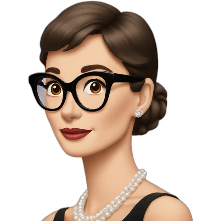 audrey hepburn without glasses emoji