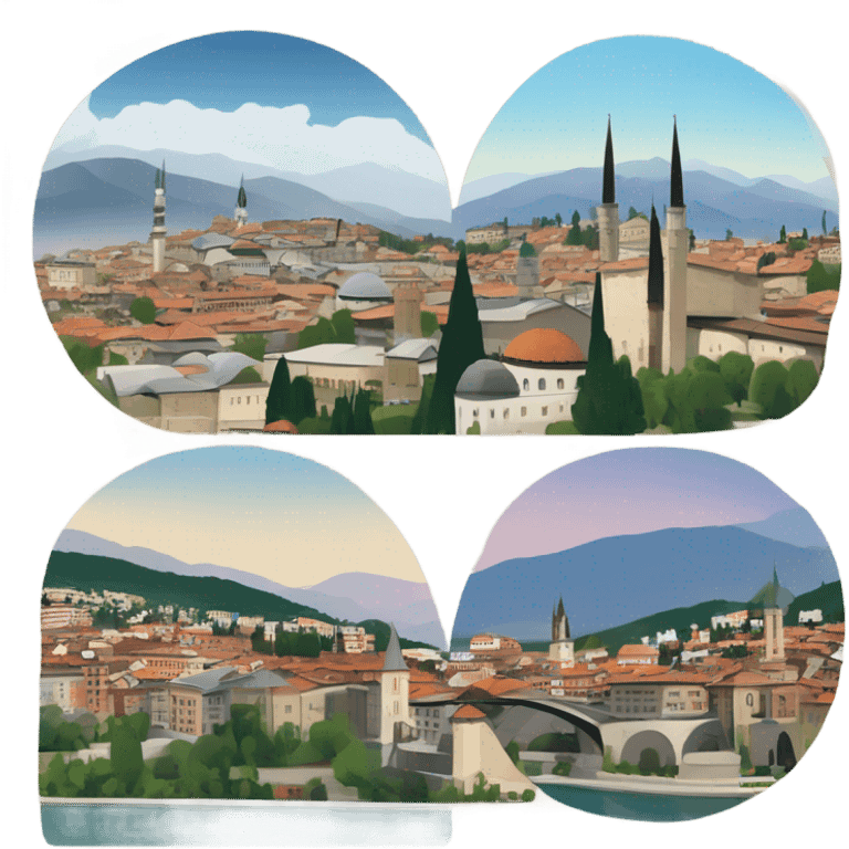 Sarajevo city view  emoji