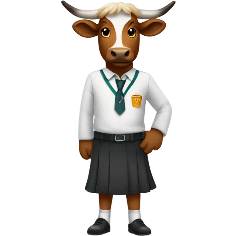 Bevo in school uniform emoji