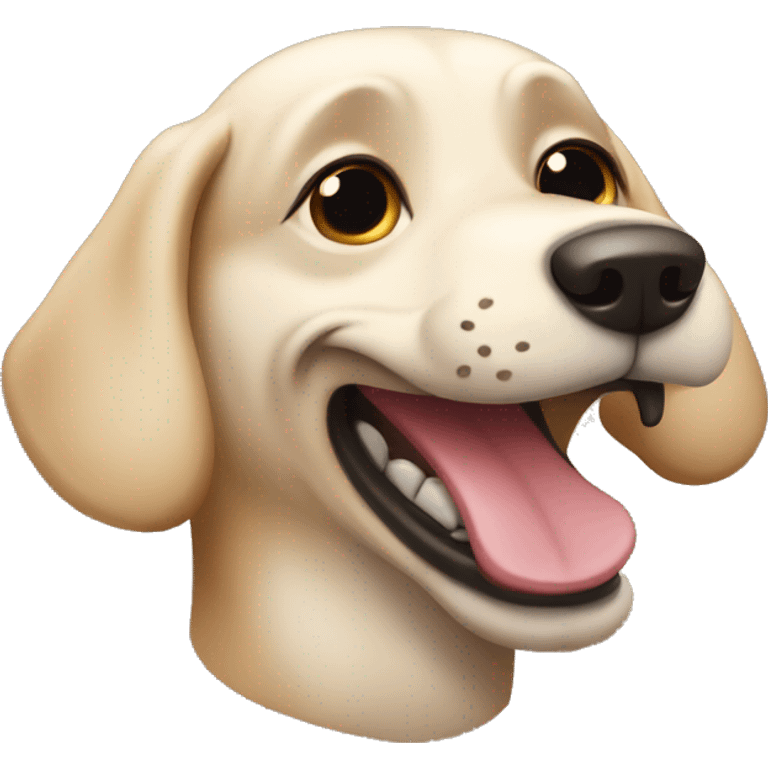 The funny dog head emoji