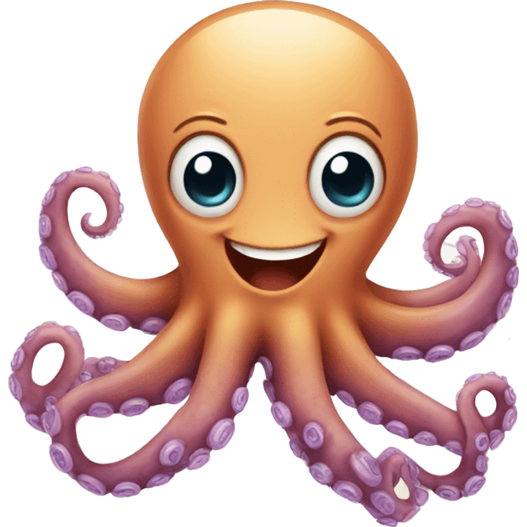 happy octopus emoji