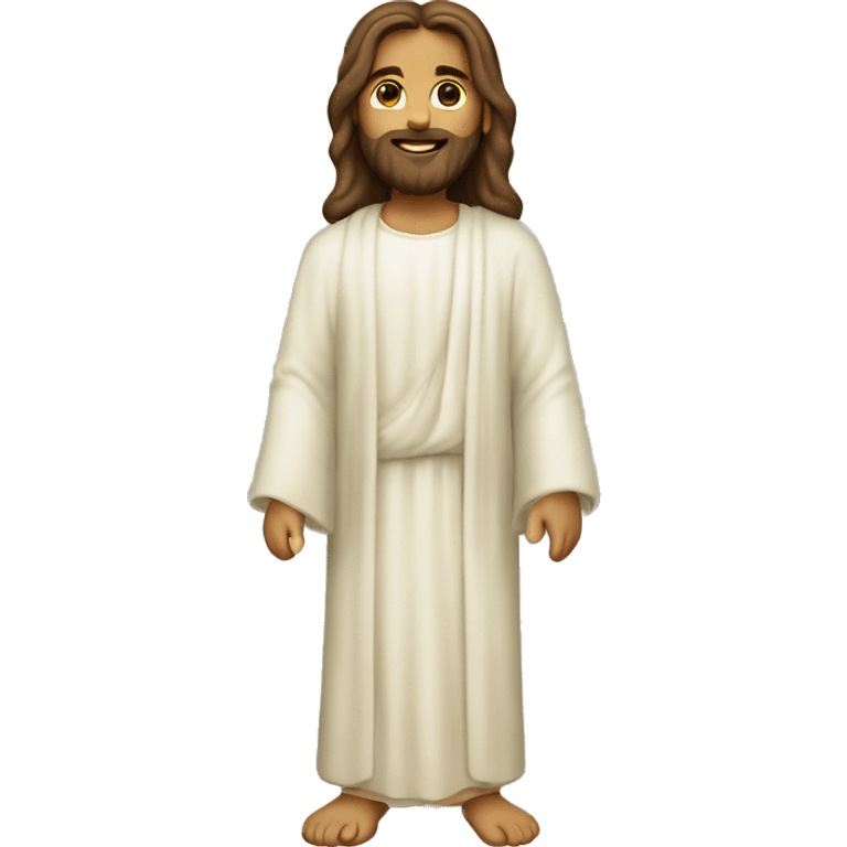 jesus com olhar cativante e amoroso emoji