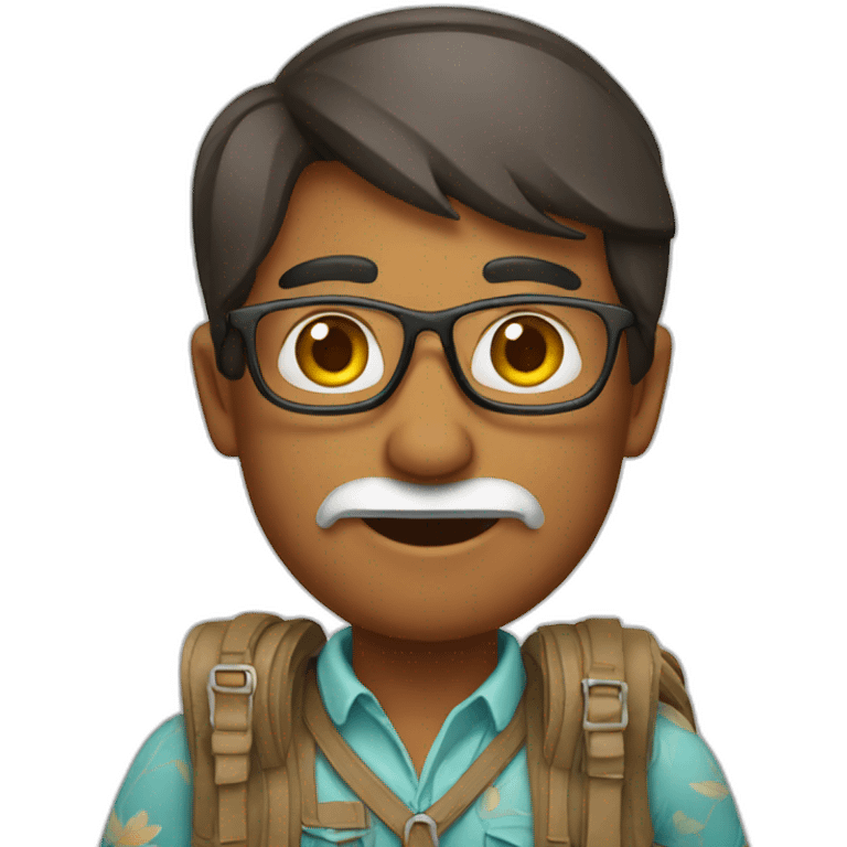 Indian tourist emoji