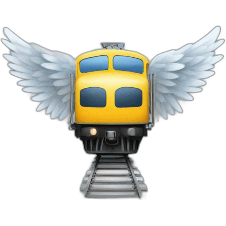 train with wings emoji