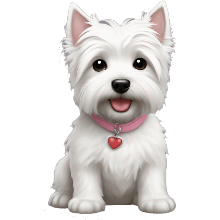 Westie love baby cute emoji