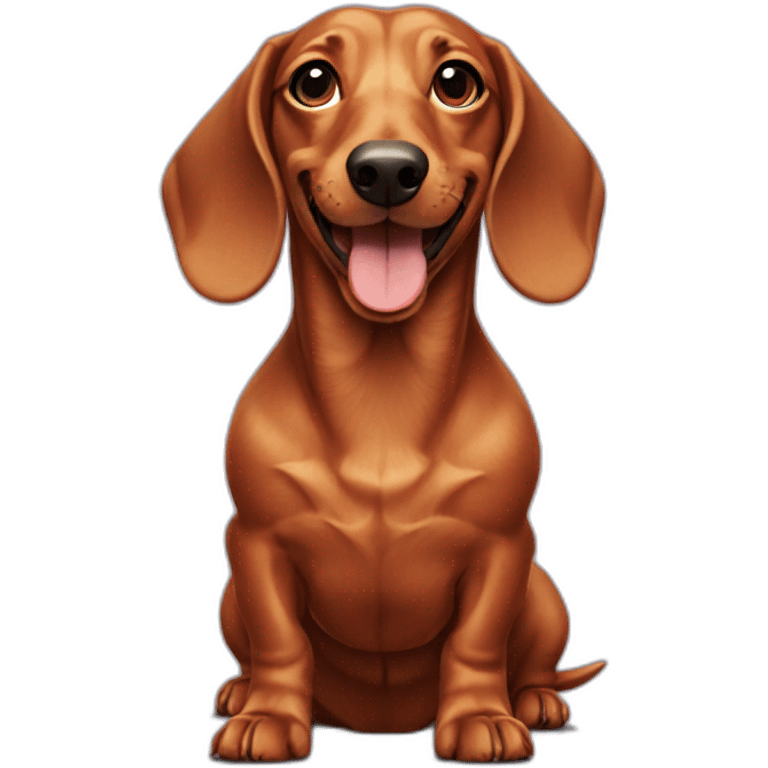 Dachshund-happy emoji