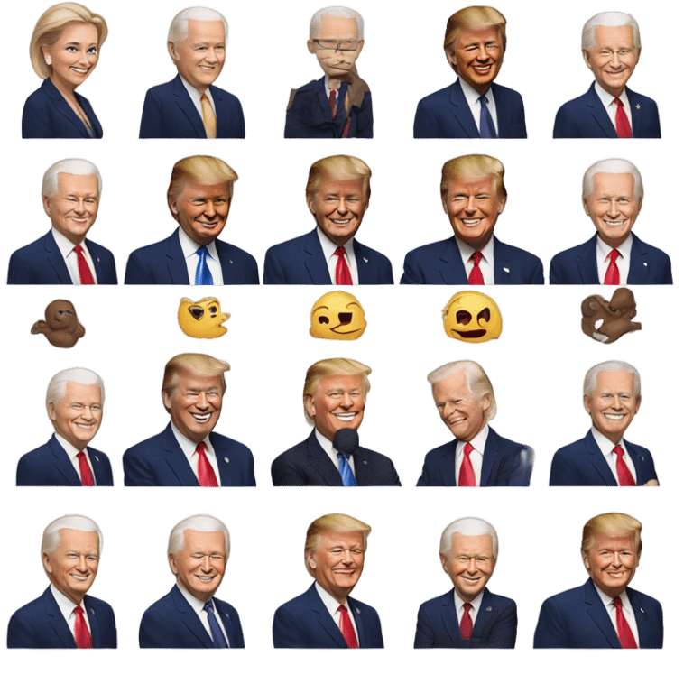 Donald trump love Joe Biden  emoji