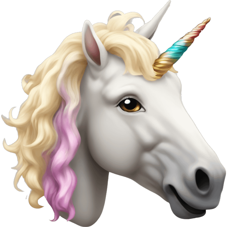 Albert Einstein and unicorn clipart style ghibi emoji