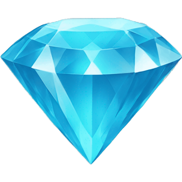 Sky blue diamond emoji