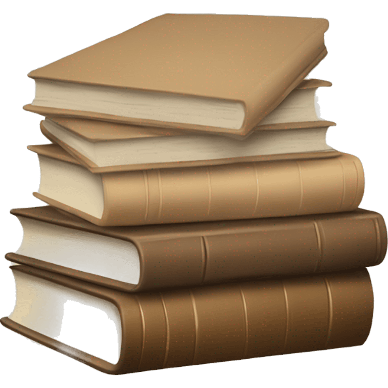 a beige stack of books emoji