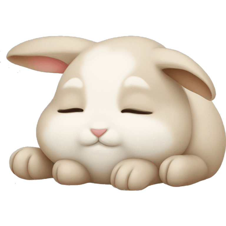 Cutest Bunny sleeping emoji