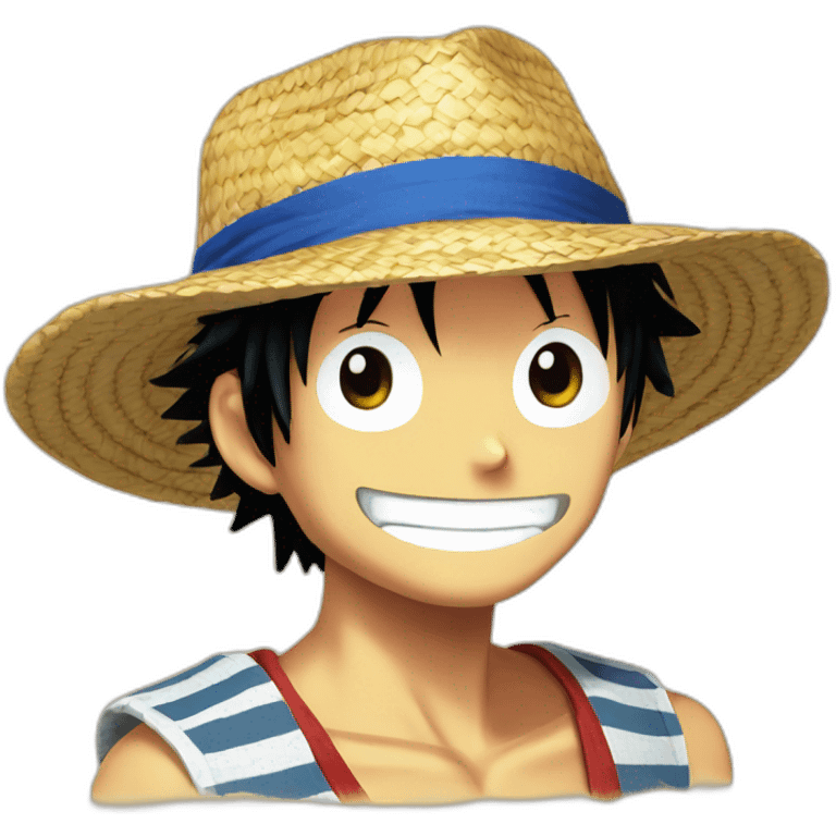 straw hat Luffy emoji