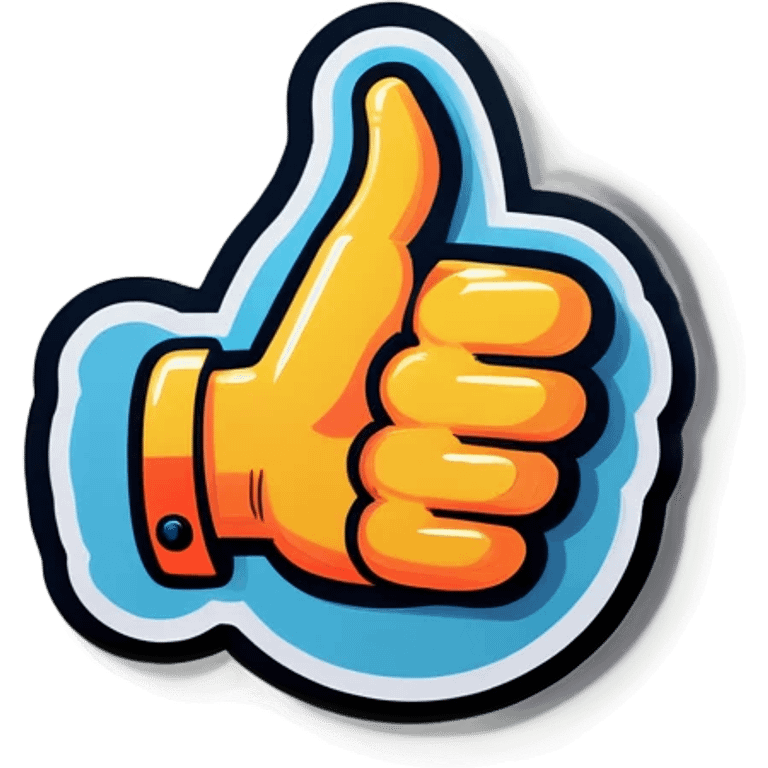 crazy thumbs up emoji